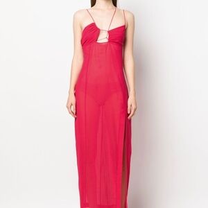 Nensi Dojaka Asymmetrical Cutout Maxi Dress